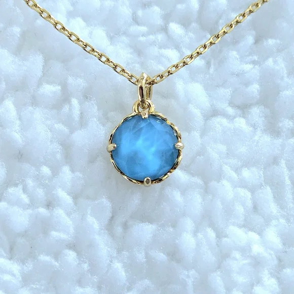 Kate Spade♠️ "That Sparkle" Turquoise🩵 Pendant Necklace - NWT - Picture 14 of 16